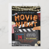 Movie Night Invitation Kaart (Voorkant)