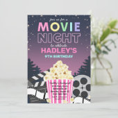 Movie Night Invitation | Uitnodiging tot filmdag (Staand voorkant)