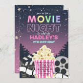 Movie Night Invitation | Uitnodiging tot filmdag (Voorkant / Achterkant)