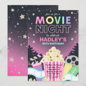 Movie Night Invitation | Uitnodiging tot filmdag (Voorkant / Achterkant)