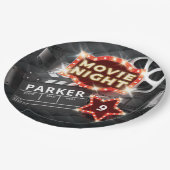Movie Night Luxury gepersonaliseerd Papieren Bordje (Gekanteld)