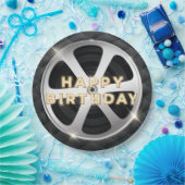 Movie Night Luxury Happy Birthday Papieren Bordje (Feest)