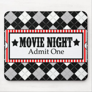 *Movie Night* Movie Ticket Mousepad Muismat