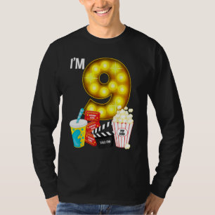 Movie Night Party 9e verjaardag Filmthema Kinder B T-shirt