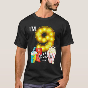 Movie Night Party 9e verjaardag Filmthema Kinder B T-shirt