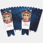 Movie Night Popcorn Kids Verjaardag Bedankdoosjes (Ongevouwen)
