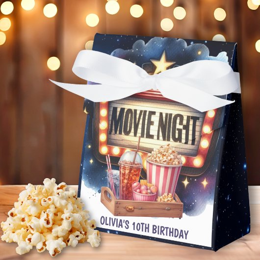 Movie Night Popcorn Kids Verjaardag Bedankdoosjes