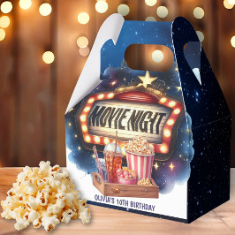 Movie Night Popcorn Kids Verjaardag Bedankdoosjes