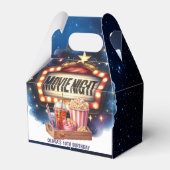 Movie Night Popcorn Kids Verjaardag Bedankdoosjes (Voorkant Zijde)