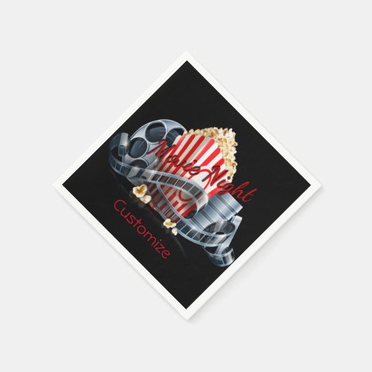Movie Night Popcorn Napkins Servet (Hoek)