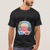Movie Night Popcorn Theaterfilm Student T-shirt (Voorkant)