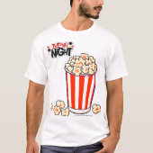 *Movie Night* Popcorn Tub T-Shirt (Voorkant)