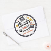 Movie Night Thank You Sticker | Popcorn Birthday (Envelop)
