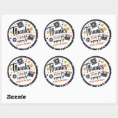 Movie Night Thank You Sticker | Popcorn Birthday (Vel)