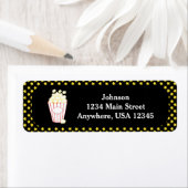 Movie Night Theme | Popcorn | Gepersonaliseerd Etiket (Insitu)