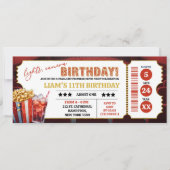 Movie Night Ticket Verjaardag (Voorkant)