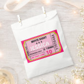 Movie Night Ticket Verjaardag Meisje Custom Bedankzakje (Geknipt)
