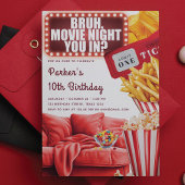 Movie Night Tiener Jongen Verjaardag Kaart