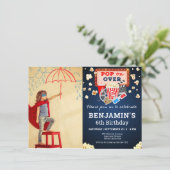 Movie Night Verjaardag Foto uitnodiging (Staand voorkant)