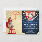 Movie Night Verjaardag Foto uitnodiging (Voorkant)