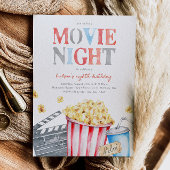 Movie Night Verjaardag Uitnodiging | Filmfeest