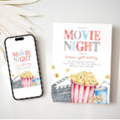 Movie Night Verjaardag Uitnodiging | Filmfeest