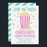 Movie Night Verjaardagsfeestje Uitnodigen Kaart<br><div class="desc">Movie Night Birthday Party Nodig Pop uit op Over voor een verjaardagsfeestje om te vieren!</div>