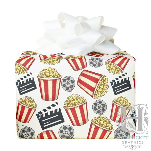 Movie Night Wrapping Paper Cadeaupapier