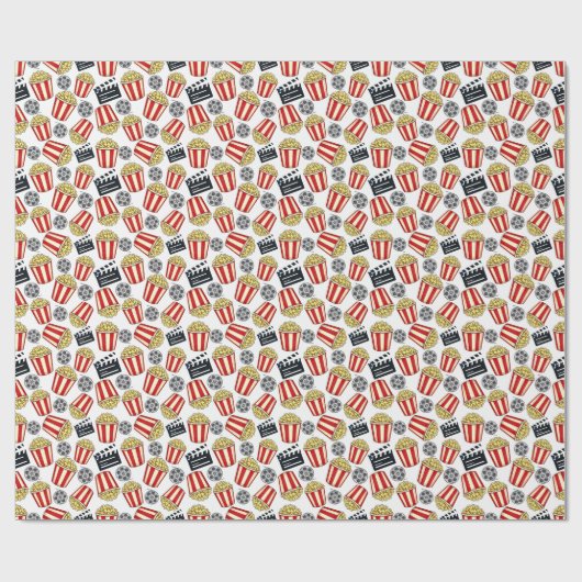 Movie Night Wrapping Paper Cadeaupapier (Vlak)