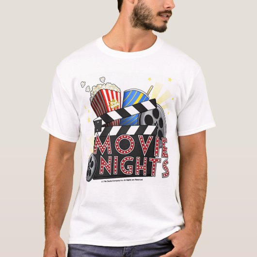 *MOVIE NIGHTS* Graphic T-Shirt (Voorkant)