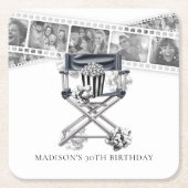  Movie Party Adult Birthday Custom Kartonnen Onderzetters (Voorkant)
