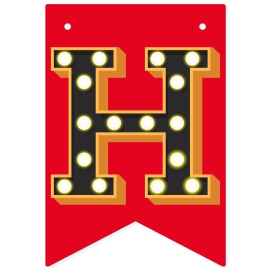 MOVIE party bunting banner (Tweede vlag)