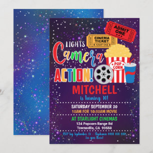 Movie Party Invitation Cinema Party Kaart