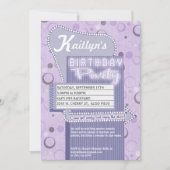 Movie Party Invitation Retro Drive in Marquee Kaart (Voorkant)