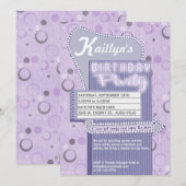 Movie Party Invitation Retro Drive in Marquee Kaart (Voorkant / Achterkant)