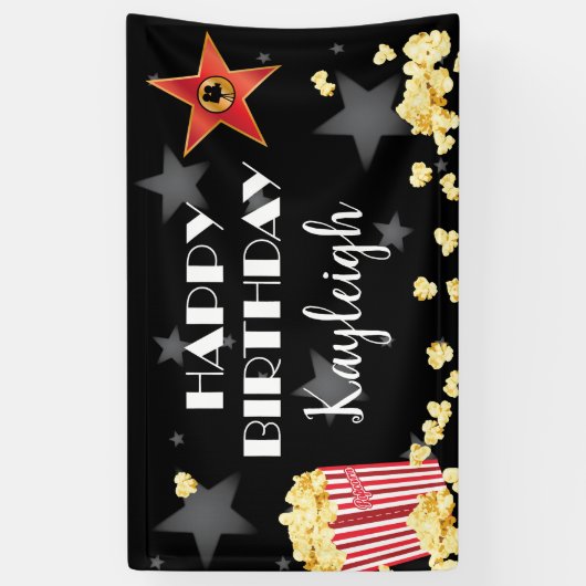 Movie Popcorn Banner (Verticaal)