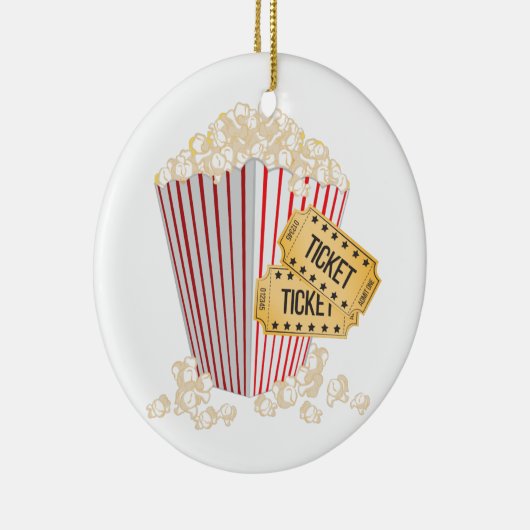 Movie Popcorn Keramisch Ornament (Rechts)