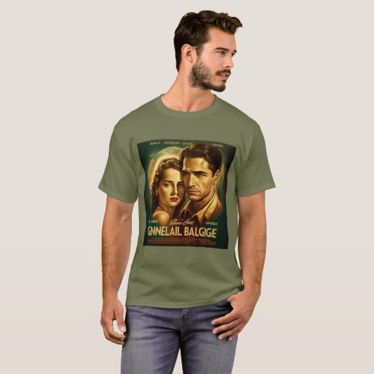 Movie Poster 1940s  T-shirt (Voorkant volledig)