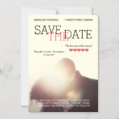 Movie-Poster De datum opslaan Magnetische Uitnodiging (Voorkant)
