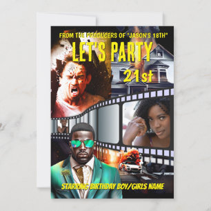 Movie poster DIY fotoheld spion thriller volwassen Kaart