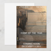 Movie-Poster uitnodigen Kaart (Voorkant / Achterkant)