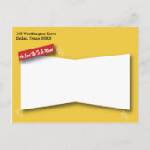 Movie Poster Wedding Save the Date Aankondigingskaart (Achterkant)