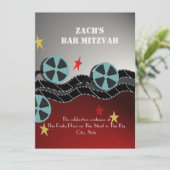 Movie Premiere Bar Mitzvah Kaart (Staand voorkant)