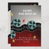 Movie Premiere Bar Mitzvah Kaart (Voorkant / Achterkant)