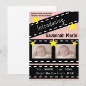 Movie Reel Clapper Board Aankondiging (Voorkant / Achterkant)