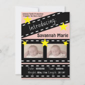 Movie Reel Clapper Board Aankondiging (Voorkant)