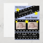 Movie Reel Clapper Board Aankondiging (Voorkant / Achterkant)