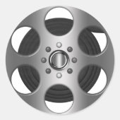 Movie Reel Ronde Sticker (Voorkant)