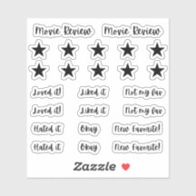 Movie Review Movie Journal-Stickers