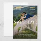 Movie romantic wedding  save the date (Voorkant / Achterkant)